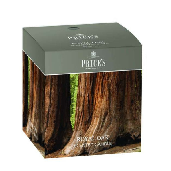 Prices Candles Royal Oak Scented Candle | Glass Holder