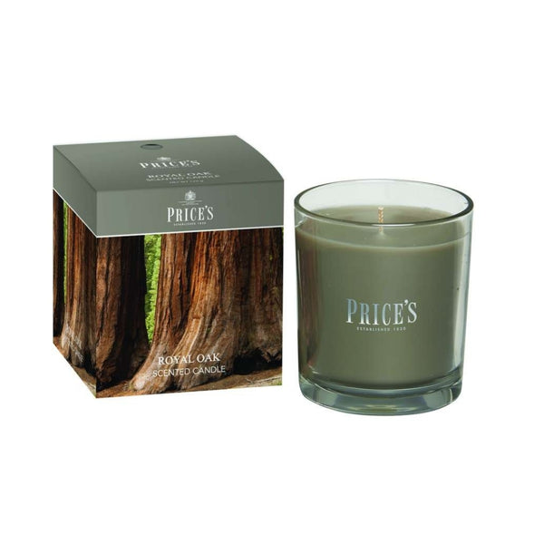 Prices Candles Royal Oak Scented Candle | Glass Holder