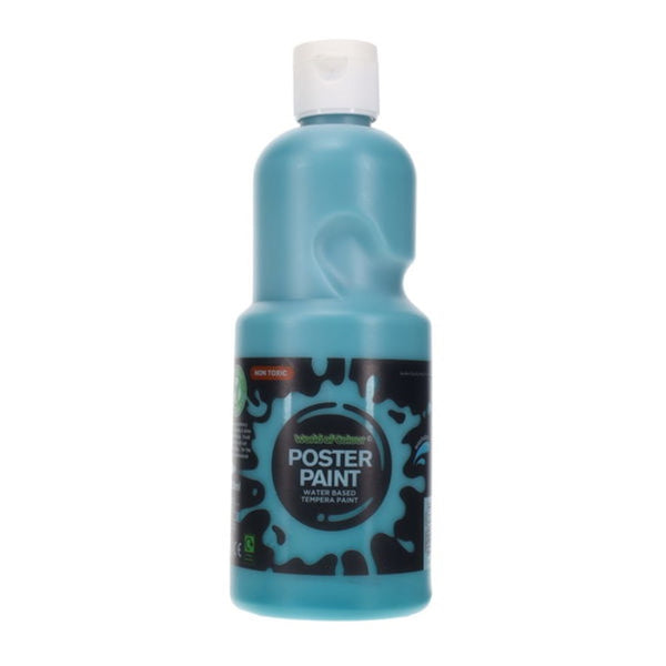 World of Colour Non-Toxic Turquoise Poster Paint | 500ml