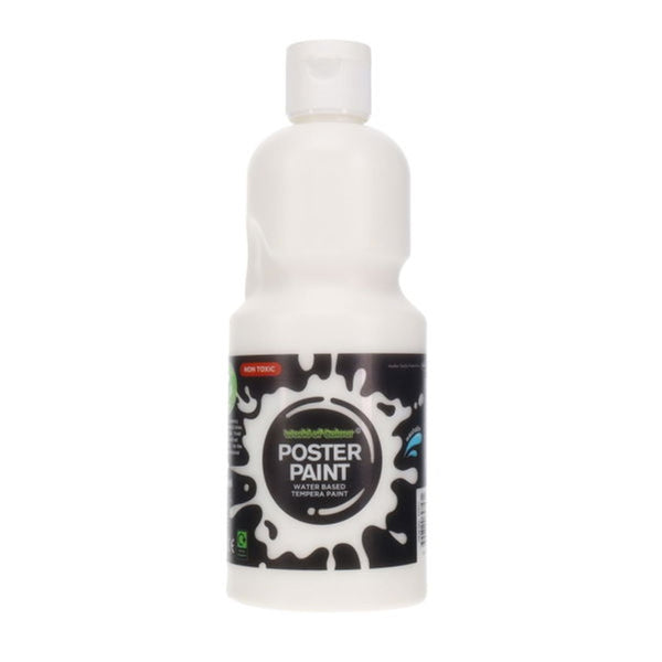 World of Colour Non-Toxic Water-Based Poster Paint - White | 500ml