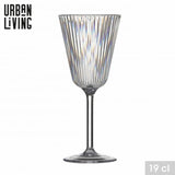 Urban Living Linea Plastic Wine Cup | 19cl | Ribbed Design
