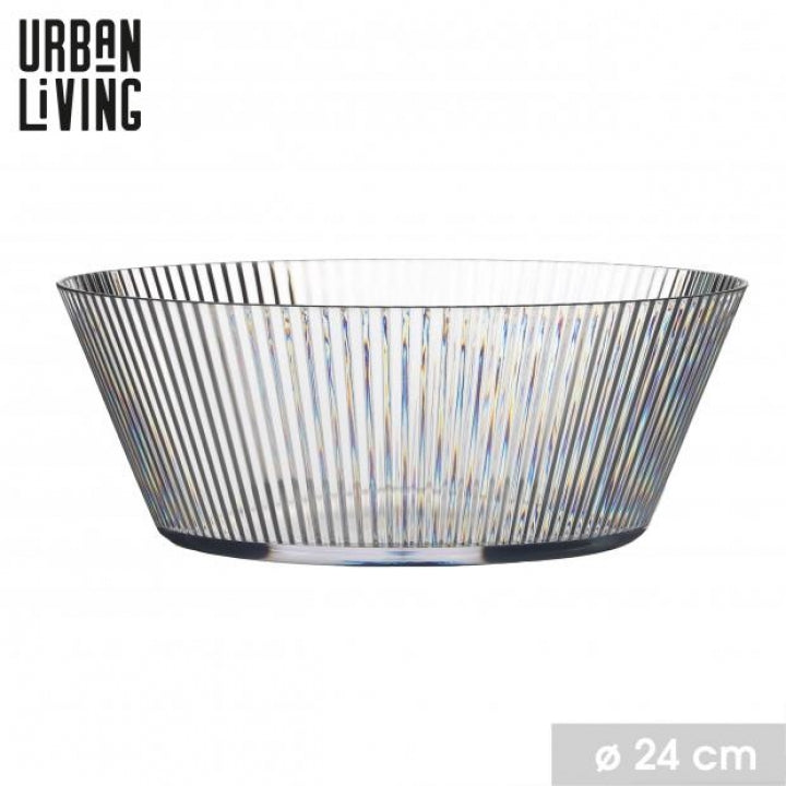 Urban Living Linea Plastic Bowl with Striped Pattern | 24cm