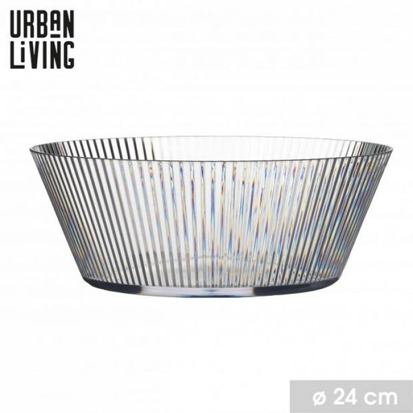 Urban Living Linea Plastic Bowl with Striped Pattern | 24cm