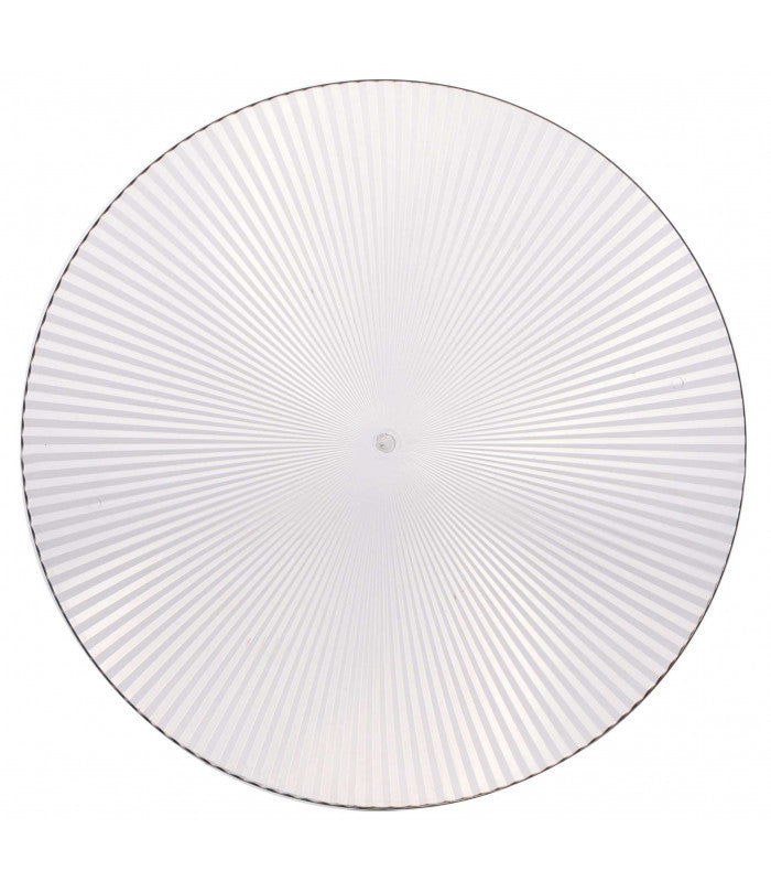 Urban Living Linea Clear Glass Plate | 26cm | Radial Pattern