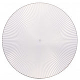 Urban Living Linea Clear Glass Plate | 26cm | Radial Pattern