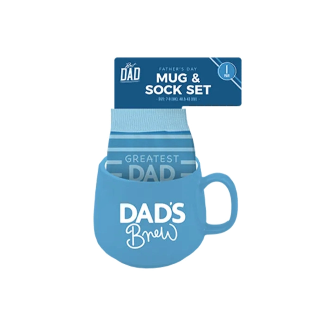 Father's Day Mug & Sock Gift Set | Ceramic Mug & UK 7-11 Socks
