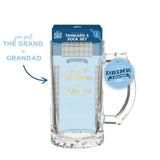 Grandads Glass Tankard & Sock Gift Set | Gold Message