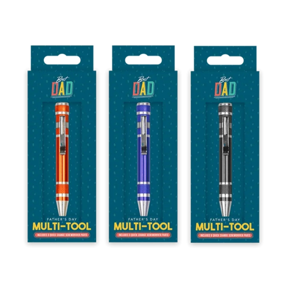 Father's Day 8-in-1 Multi-Tool Pen | Quick-Change Screwdriver & Gift Box
