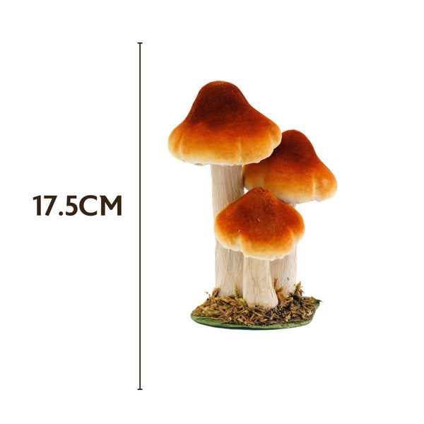 SIL Velvet Mushrooms Décor | 17.5cm