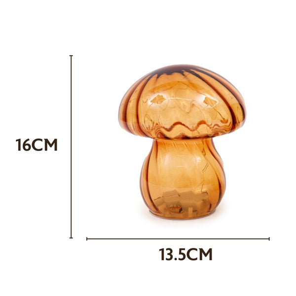 SIL Mushroom Glass LED Light | 13.5x16cm