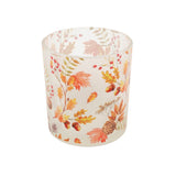 sil autumn glass candle holder  7x8cm