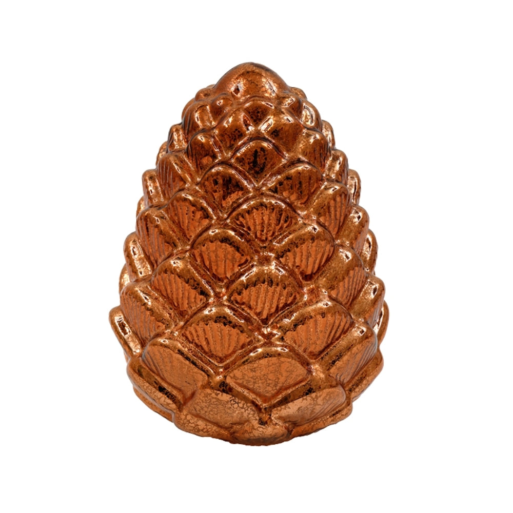 sil amber glass led pine cone light  145x19cm