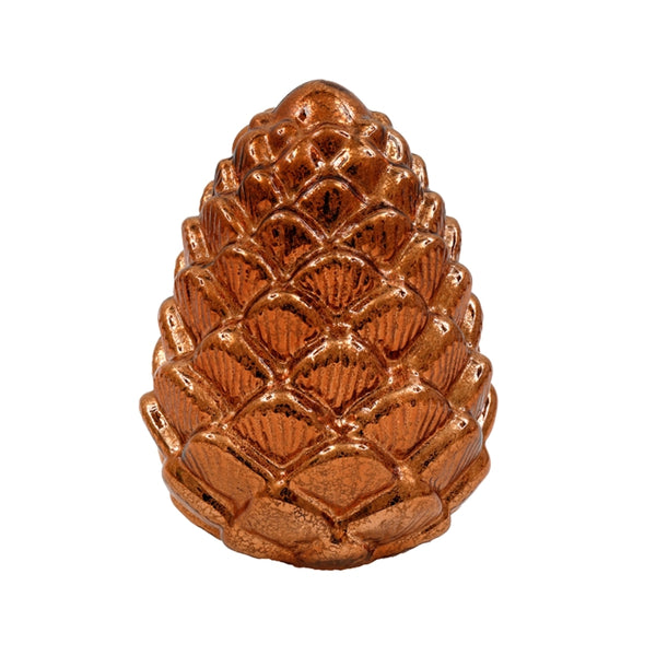 sil amber glass led pine cone light  145x19cm
