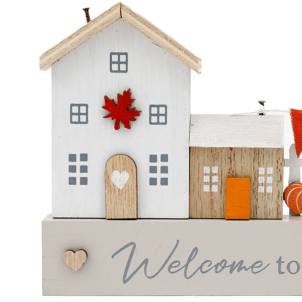 sil autumn housepumpkingnome deco  20cm