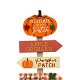 sil pumpkin patch sign post  442cm autumn decor