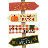 sil pumpkin patch sign post  442cm autumn decor