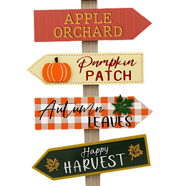 sil pumpkin patch sign post  442cm autumn decor