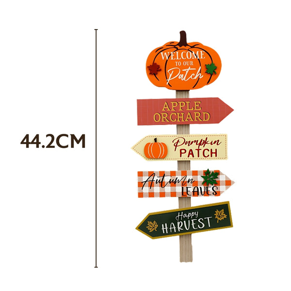 sil pumpkin patch sign post  442cm autumn decor