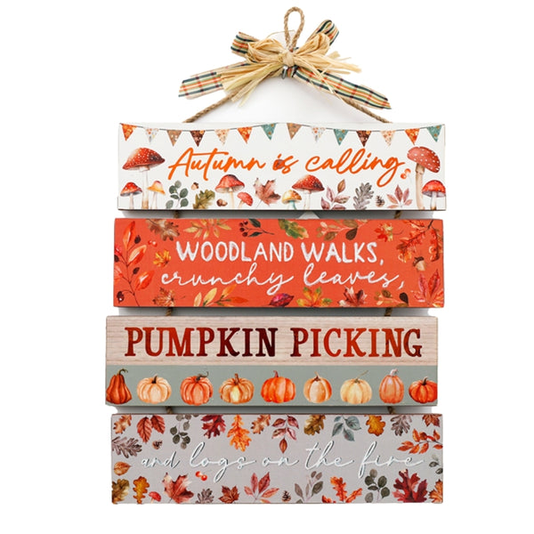 sil autumn hanging plaque  24cm
