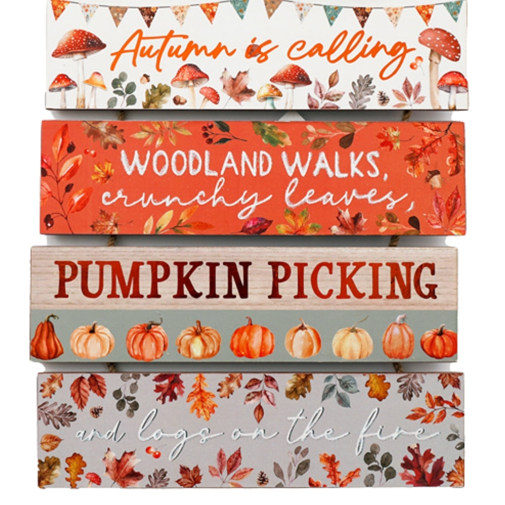 sil autumn hanging plaque  24cm