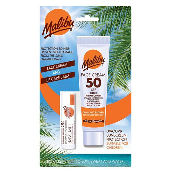 Malibu Face Cream & Lip Balm Set | 2 Pack