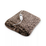 Carmen Leopard Print Electric Heated Blanket | Plush, Adjustable Warmth