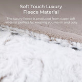 Carmen Animal Skin Electric Heated Blanket | Ultra Plush, Wired Control