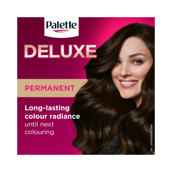 Palette Deluxe Permanent Hair Colour | 4-0 Dark Brown, 100% Grey Coverage