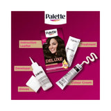 Palette Deluxe Permanent Hair Colour | 4-0 Dark Brown, 100% Grey Coverage