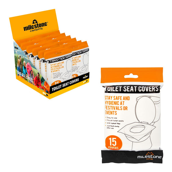 Milestone Biodegradable Toilet Seat Covers | Pack of 15
