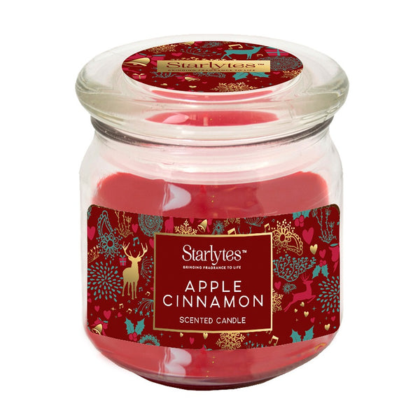 Starlytes Christmas Candle Jar | Apple Cinnamon 8oz