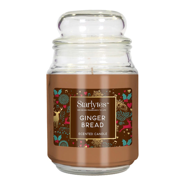 Starlytes Christmas Candle Jar | Gingerbread 18oz