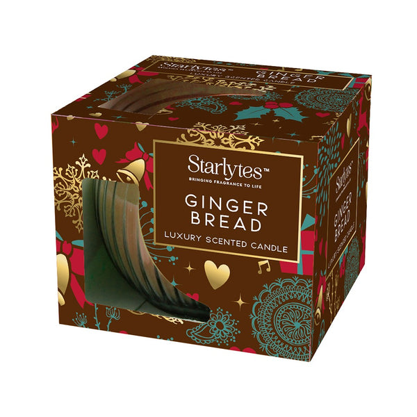 Starlytes Christmas Candle Festive Box | Gingerbread 3oz