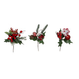 Christmas Reindeer Pick In Dark Red | 3 Assorted Options
