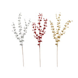 Christmas Glitter Eucalyptus Stem 70cm | 3 Assorted Options