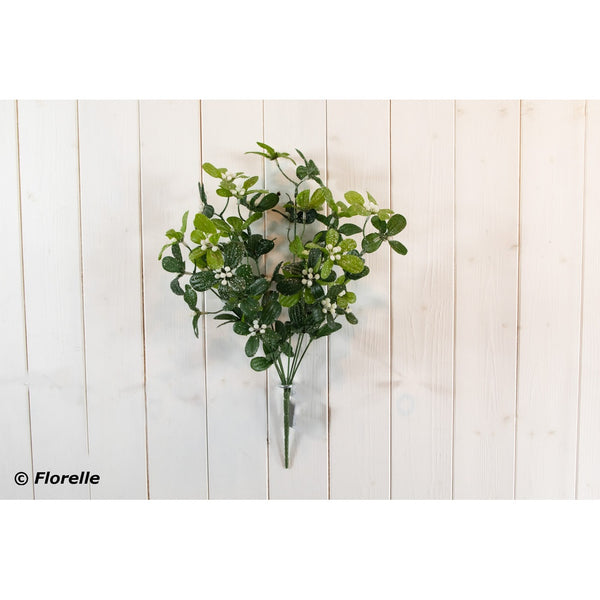 Mistletoe Bush with Snow - Christmas Decoration - 1 Piece