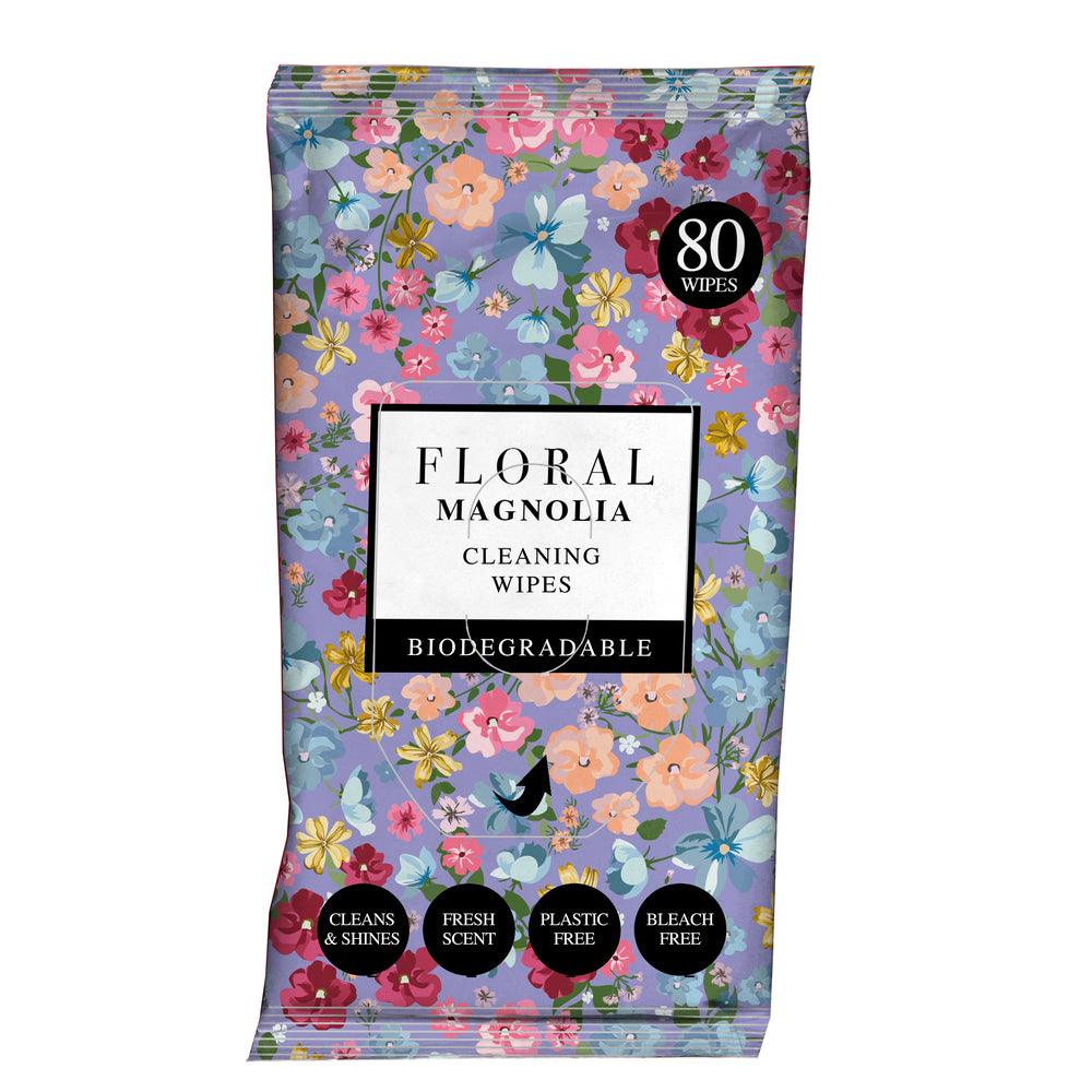 Floral Antibac Surface Wipes Magnolia | Pack of 80