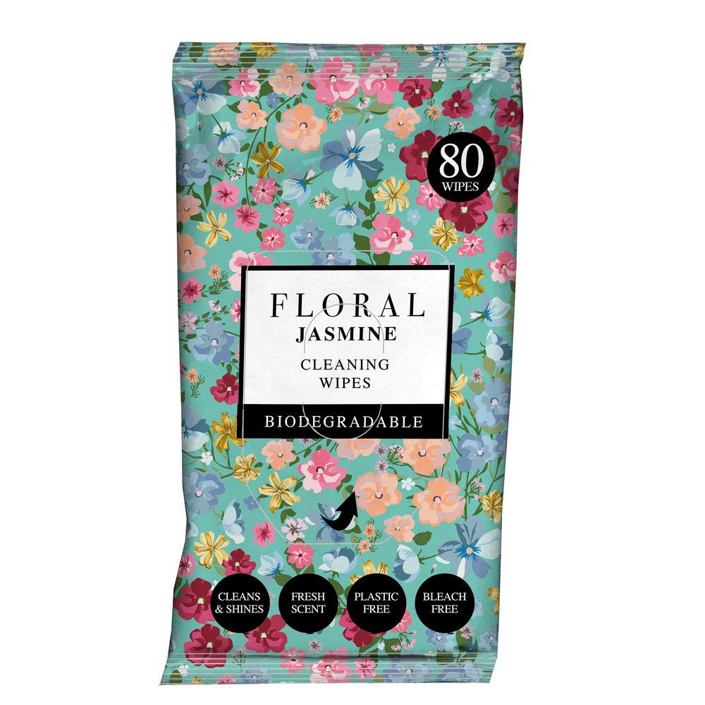 Floral Antibac Surface Wipes Jasmine | Pack of 80