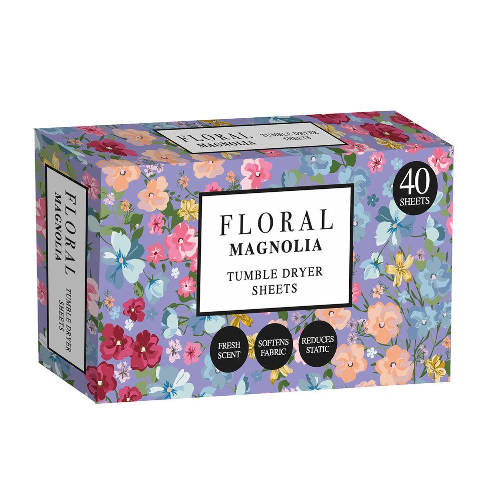 Floral Tumble Dryer Sheets 40pk Magnolia
