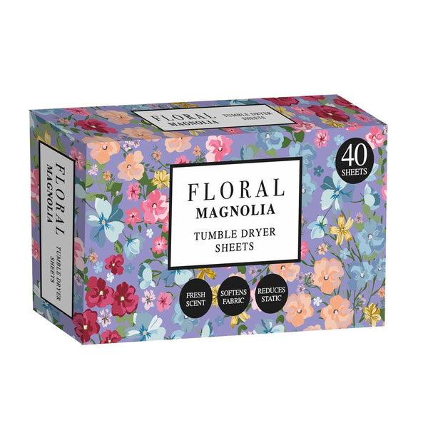 Floral Tumble Dryer Sheets 40pk Magnolia