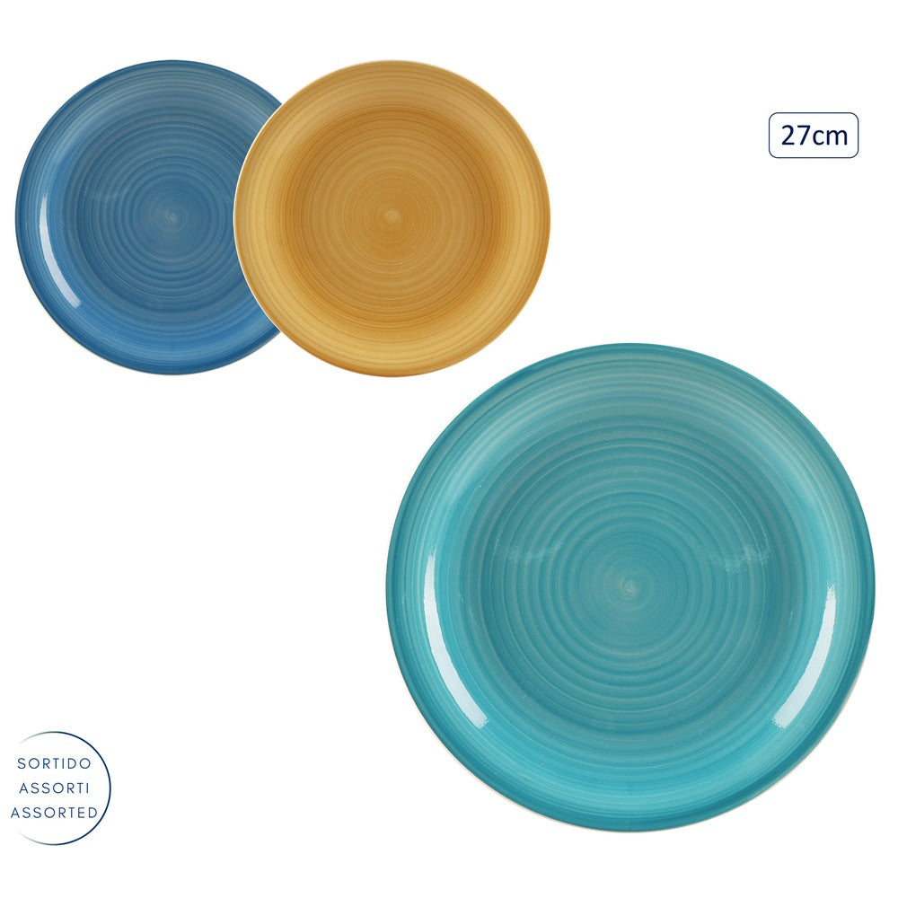 Dinner Plate 27cm Assorted Colours | Durable Everyday Use