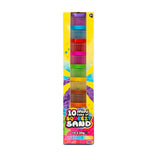 Mini Tubs of Squeezy Kinetic Sand Set | Pack of 10, Assorted Colours