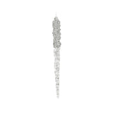 Christmas Clear Faceted Icicle Hanging Decoration | High-Gloss Finish