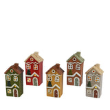 Christmas Terracotta LED House | Battery Operated, H 17.6 cm