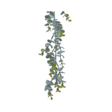 Christmas Frosted Eucalyptus Garland 180cm | Lifelike Dusty Green, Flexible Stems