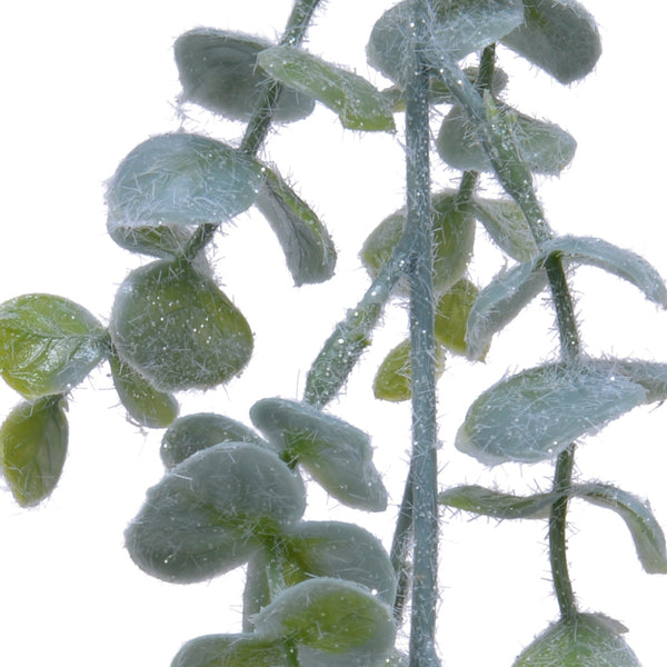 Christmas Frosted Eucalyptus Garland 180cm | Lifelike Dusty Green, Flexible Stems