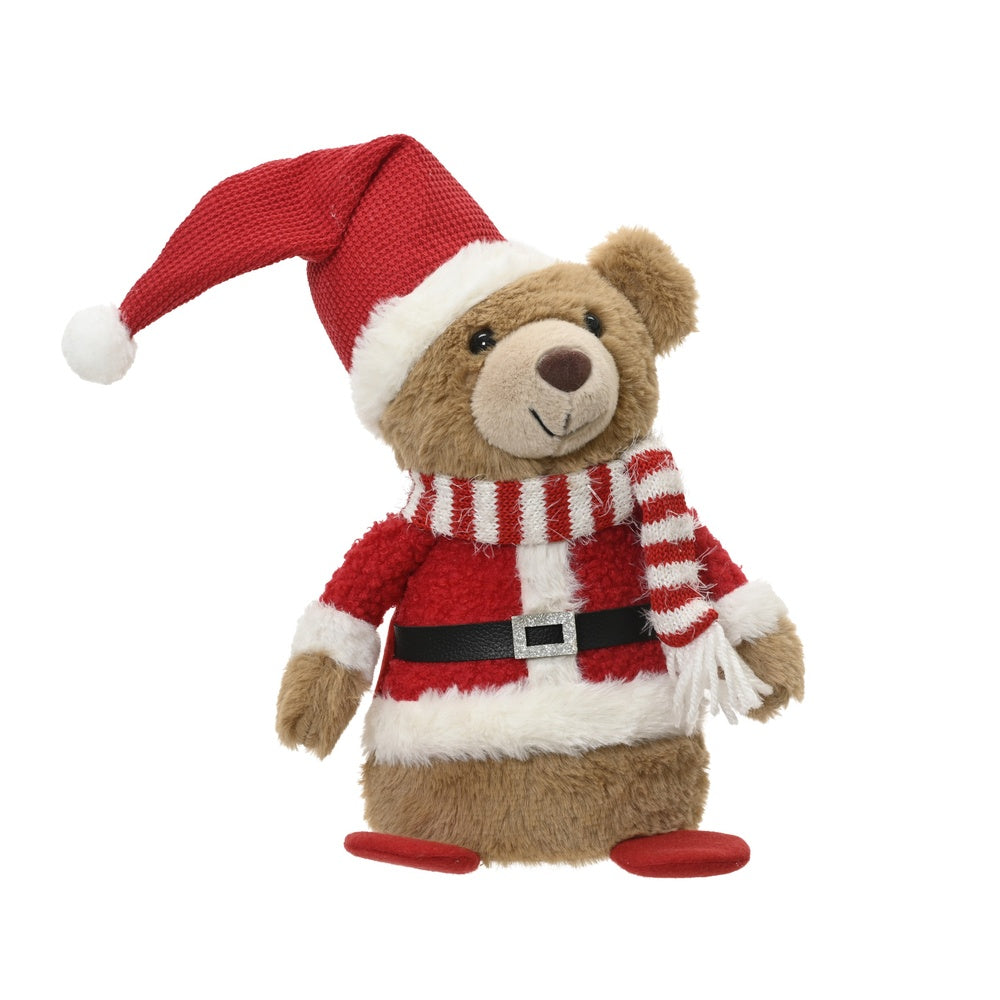 Santa Bear Sitting - Plush Toy - 30cm