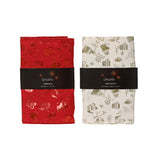 Decoris Festive Foil Print Table Runner | Assorted Colours, 32 x 150cm
