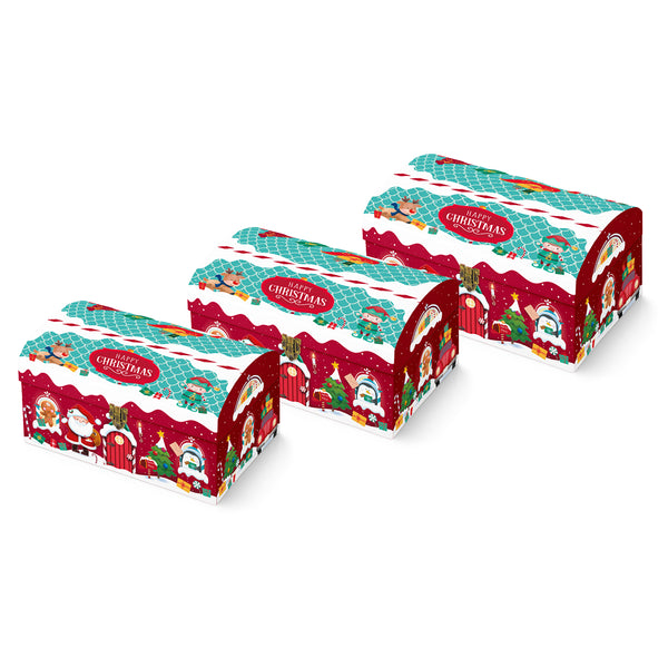 Christmas Santa Grotto Toy Chest Gift Boxes | Pack of 3, Assorted Sizes
