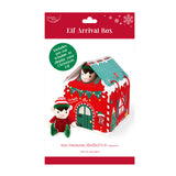 Christmas Elf Arrival House Display Box | Pre-Cut Window, 20 x 20 x 27 cm